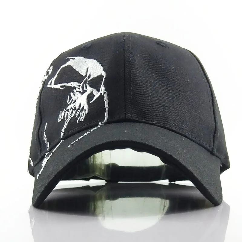 Fashion Men Women Big Head Do Old Skull Baseball Cap Washed Full Outdoor Sports Hat Sharpened Retractable Hat F1 Mens Ball Cap