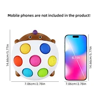 Finger Hedgehog Soothing Bubble Music Decompression Press Music Children's Puzzle Training Toy Exercise Fingers 2