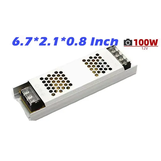 Verlichtingstransformator DC 12V-voedingsadapter 5A 12A LED-stripschakelaardriverlamp met transformator_voghion.com