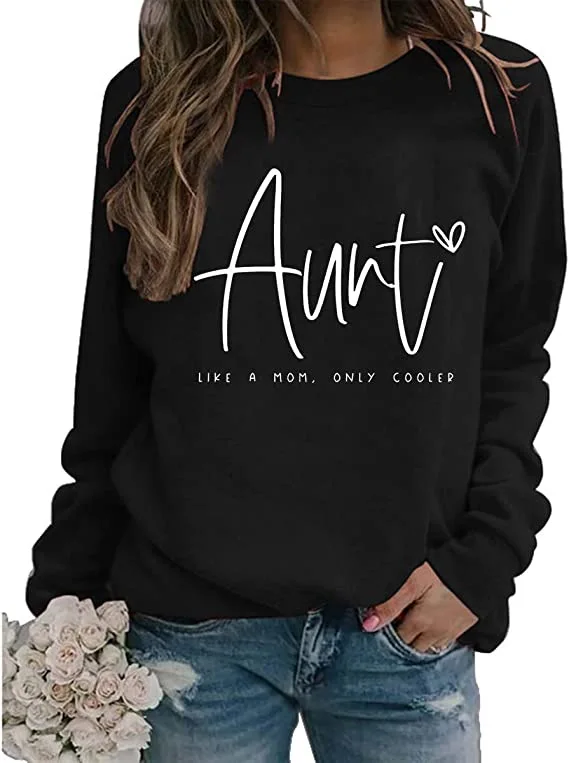 

Retro Street Sweatshirt Graffiti Print Crew Neck Fashion Trend Loose And Thin Casual Versatile Women's Clothing