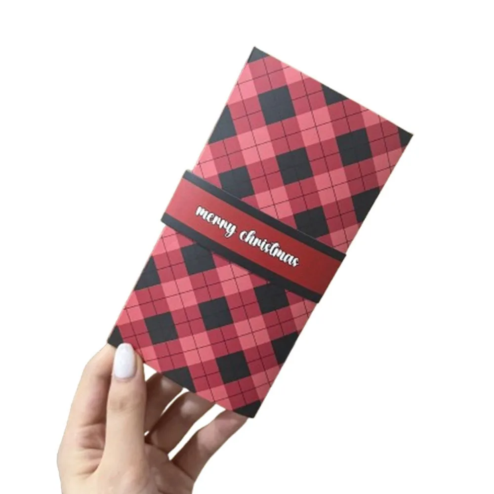 Handmade Christmas Gift Card Paper DIY Waterfall Gift Card Blessing Message with Envelope D I Y Gift Card Christmas Party