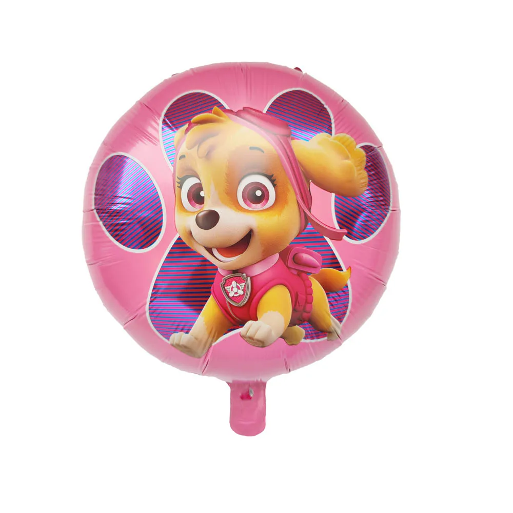 10 stücke Paw Patrol Luftballons Cartoon Hund Ballon Ryder Chase Skye Aluminium Ballon Kinder Spielzeug Geburtstag Party Decor Baby Dusche globos – Detail 5