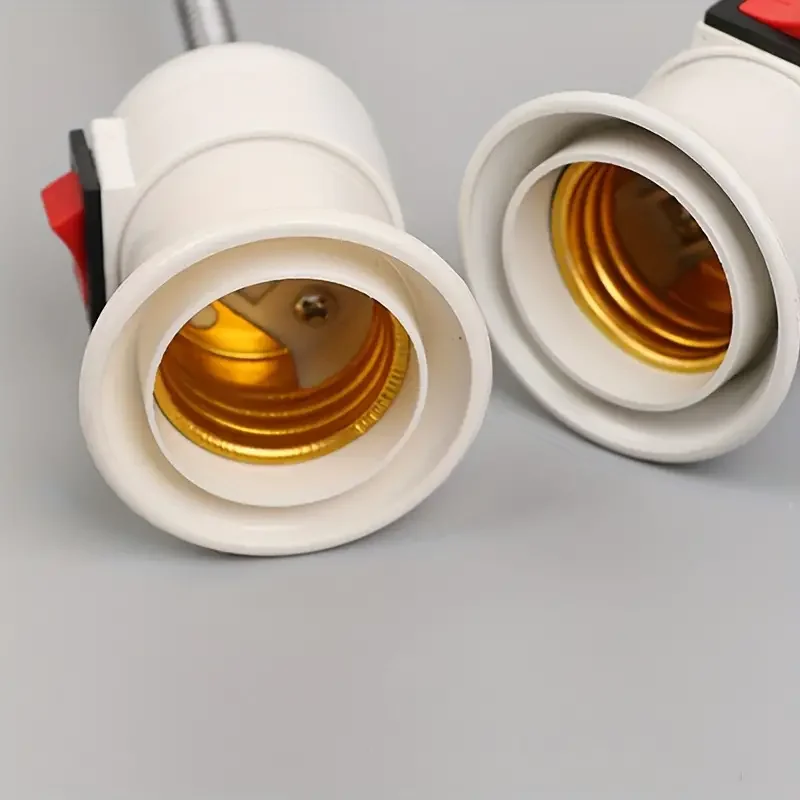 Swivel Head E27 Large Screw Lamp Holder with Switch