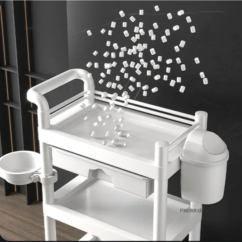 Beauty Mobile Rolling Tool Cart Salon Special Trolleys Skin Management Trolley Rack Instrument Trolley Beauty Furniture h