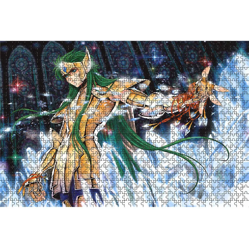 1000 Piece Japanese Animation Saint Seiya Jigsaw Puzzles Wooden Saori Kido Puzzles For Adults Children Educational Toys Gifts 3