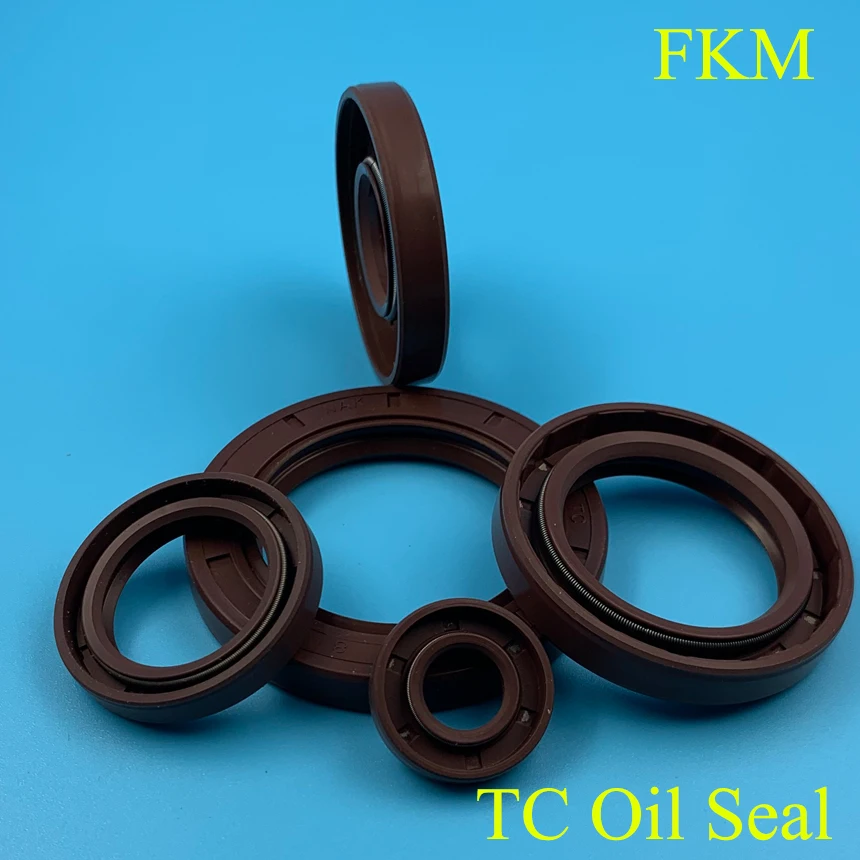 

40*50*4 40x50x4 Fluoro FKM Fluorine Rubber Spring Double Lip TC Gasket Radial Shaft Skeleton Oil Seal