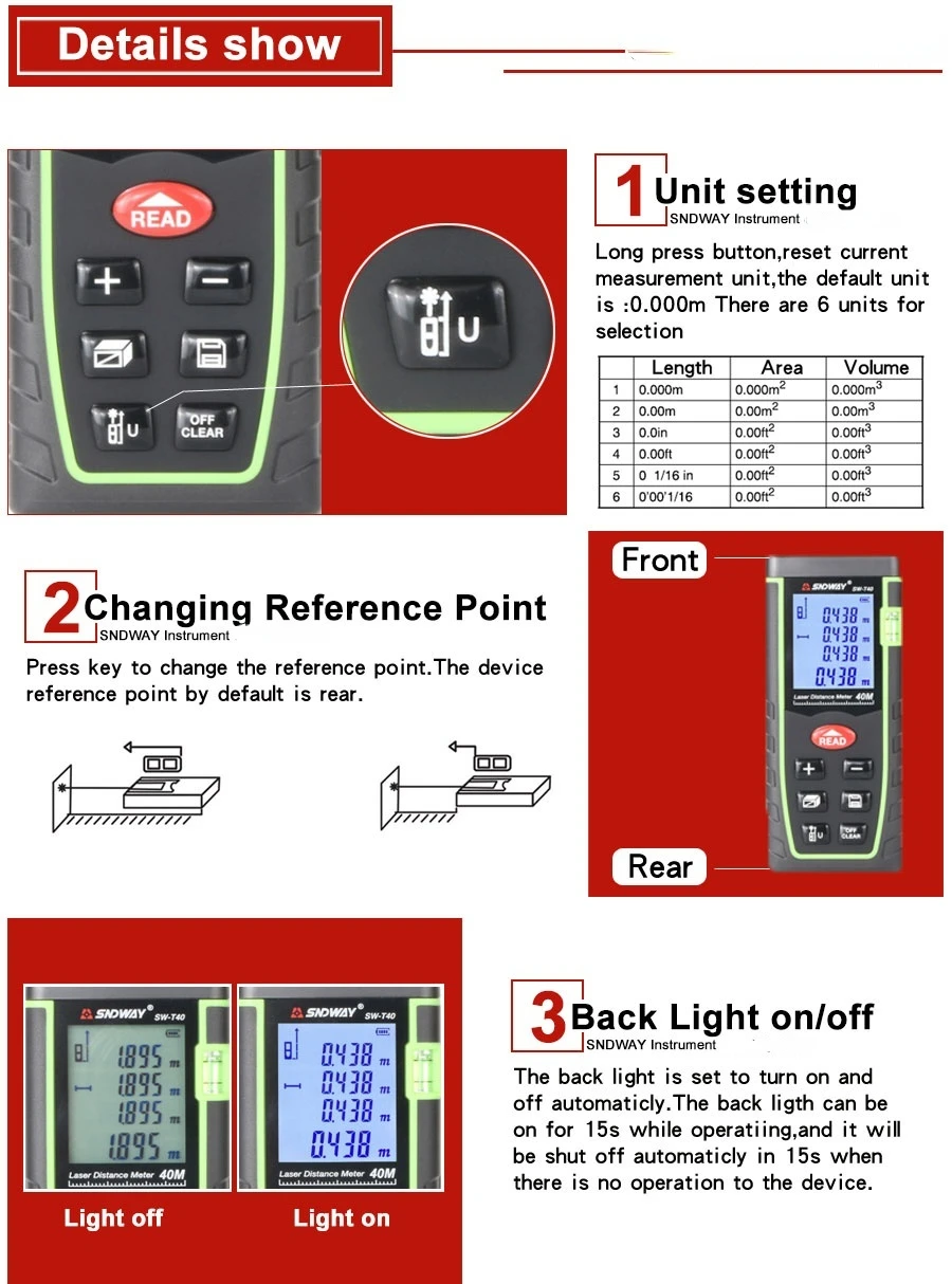 Sndway sw-100g инструкция. лазерный дальномер sndway sw-g100a. лазерный дальномер lem 1/17. Sndway sw инструкция на русском языке. лазерный дальномер sndway sw-1500a.