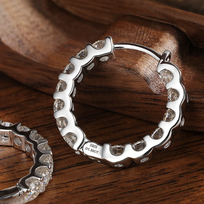 Liliana Sliver Plated White Gold Hoop Earrings 3