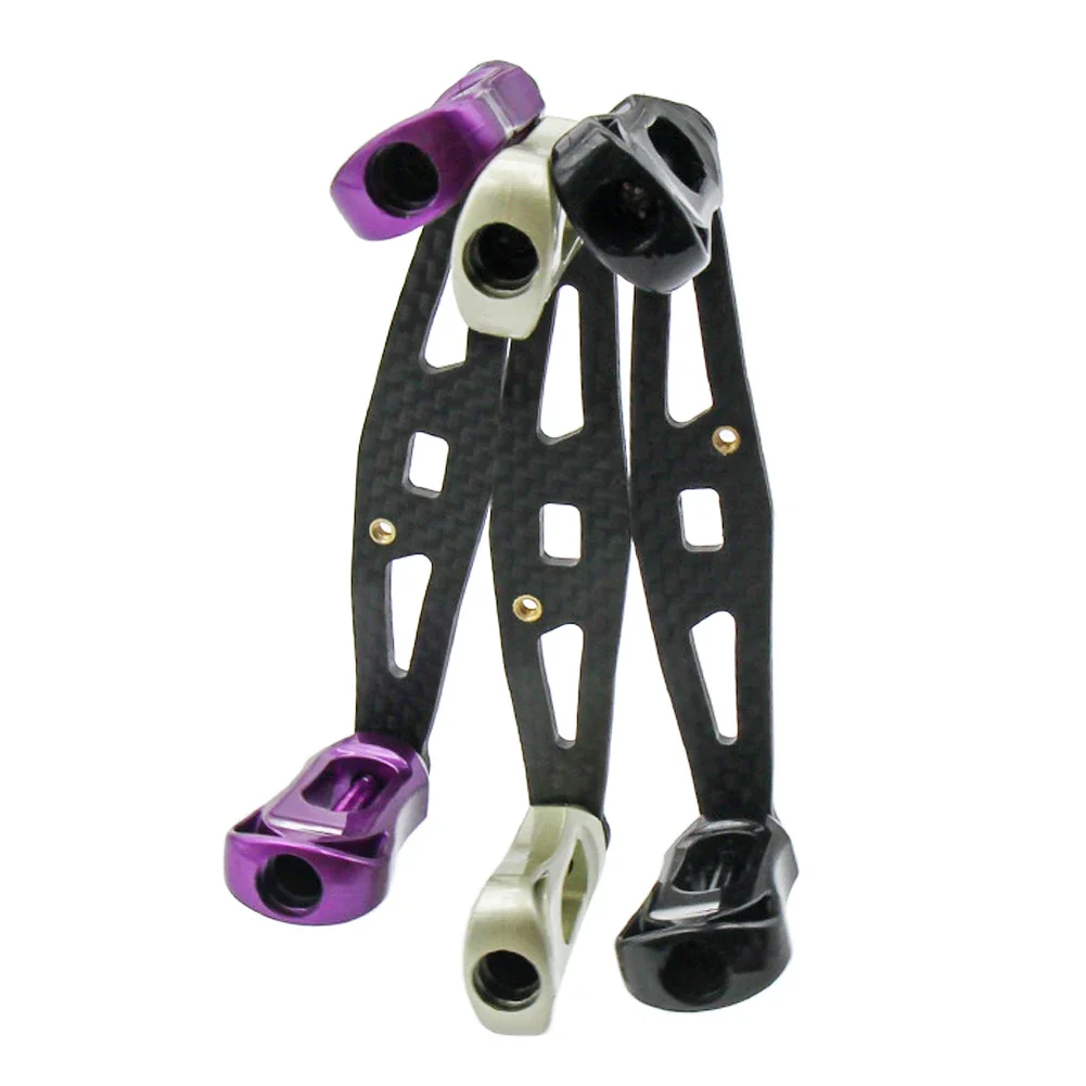 Carbon Fiber Baitcasting Reel Handle 100mm 8*5mm Screw Rocker Arm Replacement Metal Knob Side Installation Fishing Reel Handle