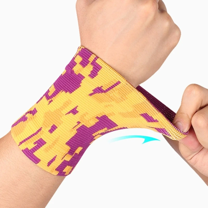 Wrist Sweatband Tennis Sport Wristband Volleyball Gym Yoga Elastic Wrist  Brace Support Sweat Band Towel Bracelet Protector