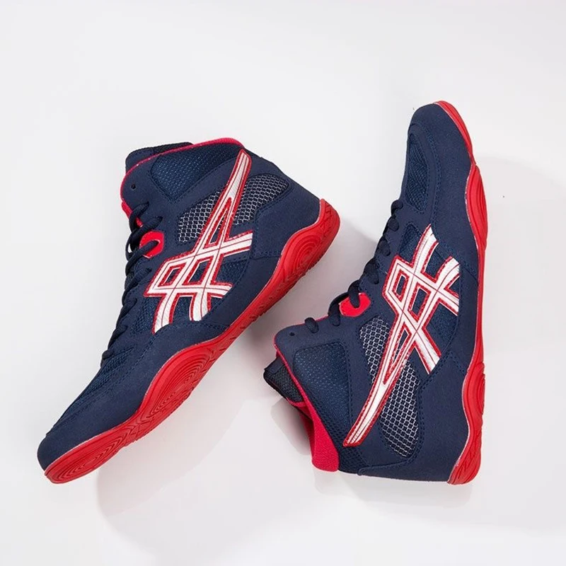 Mid Cut Wrestling Shoes Boxing Boots Men Women Size 34-45 Training Boots Outdoor Sports Sneakers Sambo Shoes