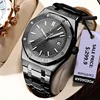 2025 New POEDAGAR Luxury Watch Business Waterproof Male Clock Luminous Date Stainless Steel Square Quartz Men Watch reloj hombre 3