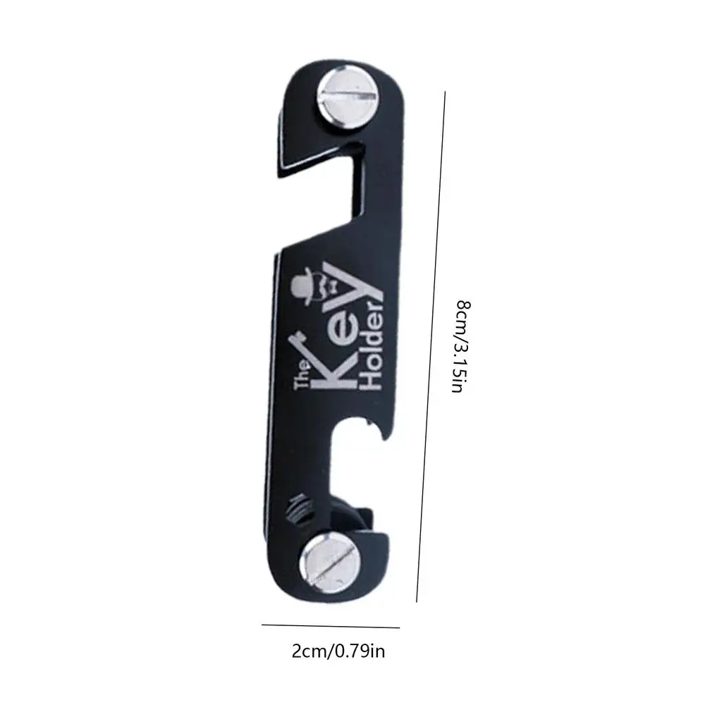 Sleek Stainless Steel 2-in-1 Multifunctional Key Organizer & Bottle Opener