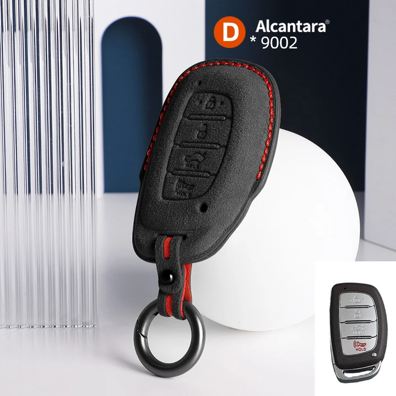 

Car Key Case Cover Holder Buckle Alcantara For Beijing-Hyundai Elantra Mistra Reina Ix35 Tucson Lafesta Accessories