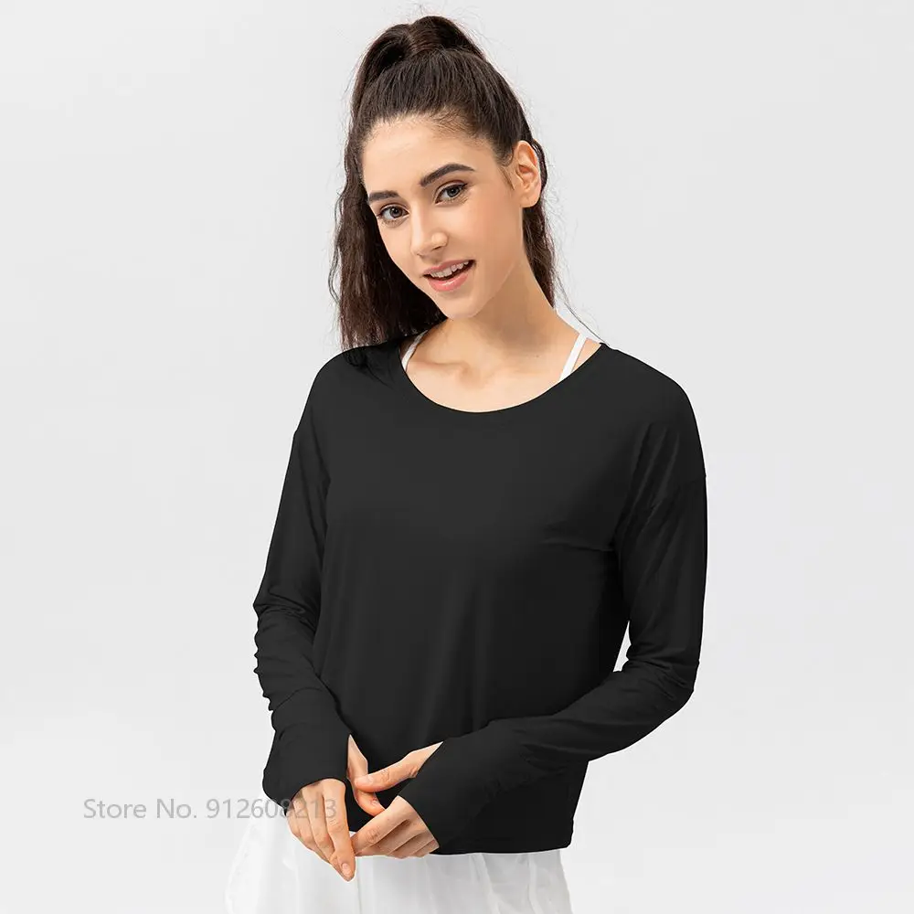 Long Sleeve T-shirt Woman Running  Long Sleeve Women's Sports Shirts -  Women's - Aliexpress