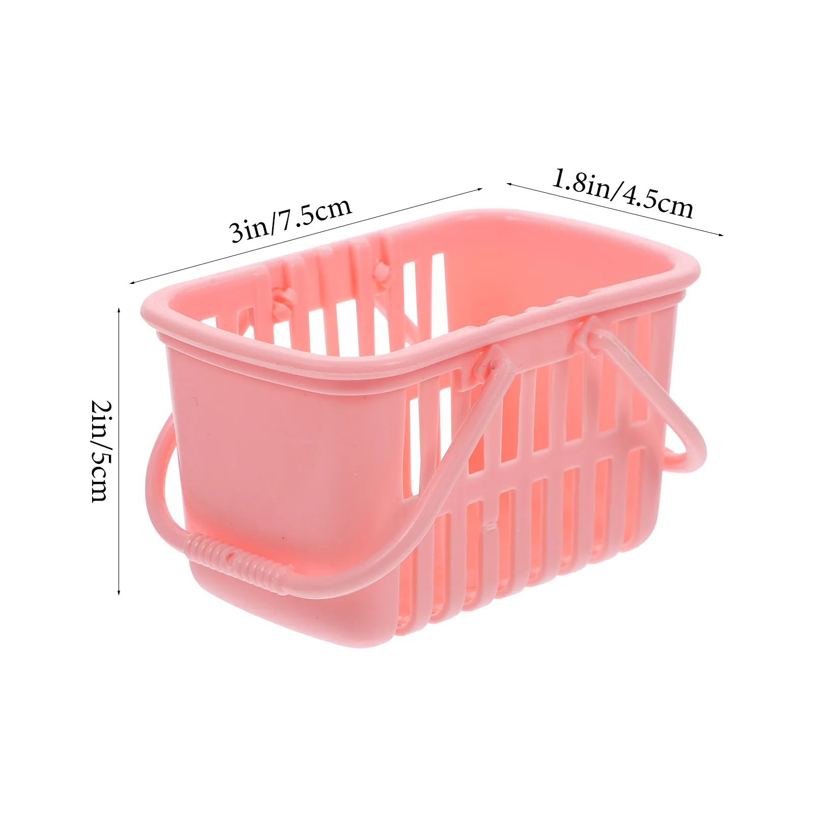 10Pcs 미니 쇼핑 바구니 어린이 놀이 슈퍼마켓 핸드 바구니 작은 저장 용기 데스크탑 장식 홈 장식