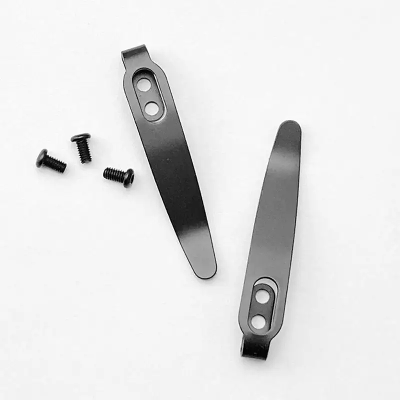 652F 나이프 백 클립 3개 포함 M 2.5 나사 나이프용 포켓 허리 클램프 DIY 제작