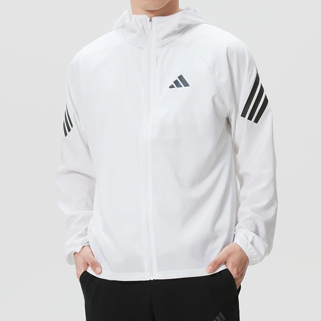 Adidas Veste à capuche tissée pour homme, vêtements de sport, course à pied, entraînement physique, veste décontractée coupe-vent Kq8061 1