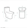 Carre One-Piece Square Toilet Dual-Flush 1.1/1.6 gpf, Touchless White, squat potty, toliet 5