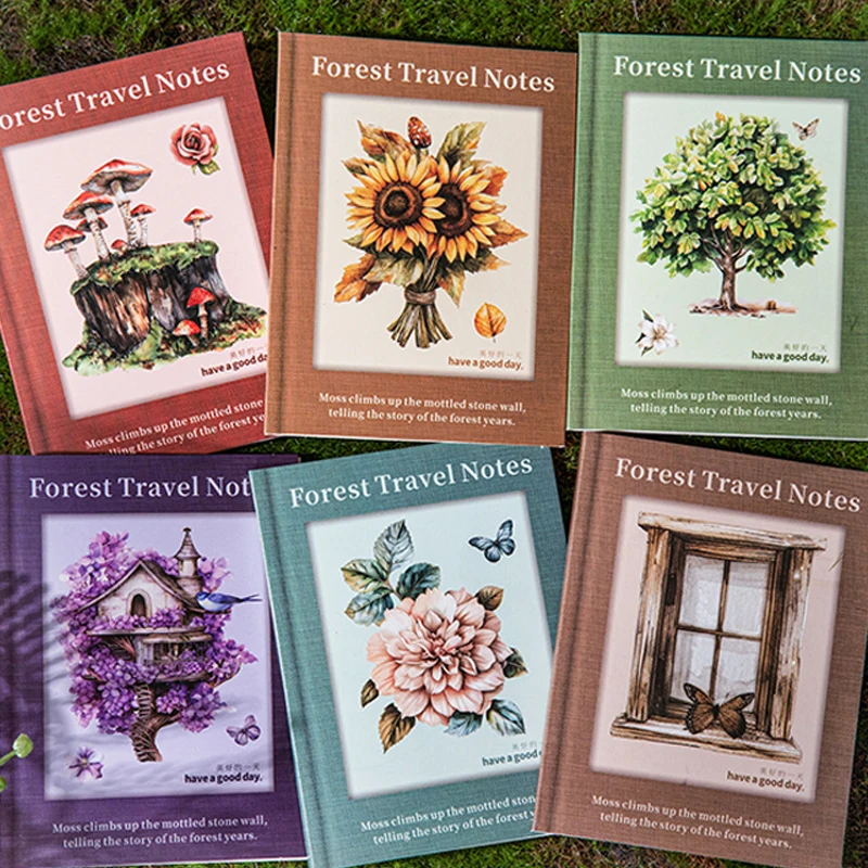 Mr.Paper Forest Journey 시리즈 귀여운 하드 카드 스티커 - 장 학생용품 정원 조경 테마 핸드북