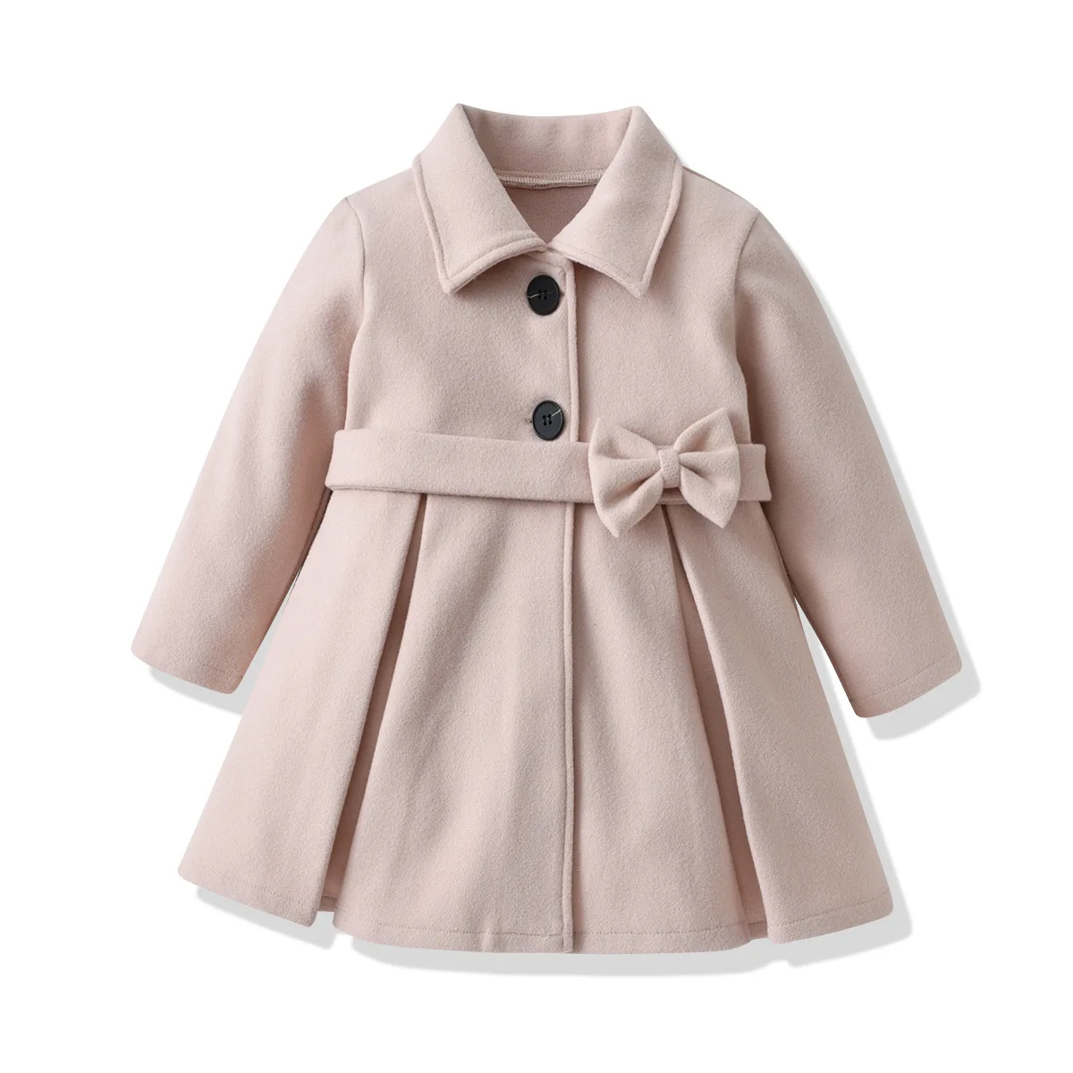 

Kiddiezoom Winter Sweet Girl coat Children's Medium-Length Warm Outerwear 2023 Fashion Kids Coats