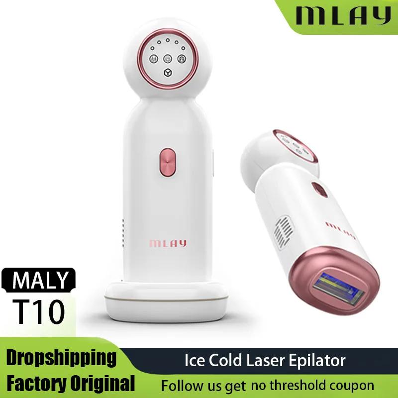 

MLAY Hair Removal Device ICE Cold Epilator Sapphire Painless Epilator Permanent IPL Home Use For Women Body Face Bikini Underarm