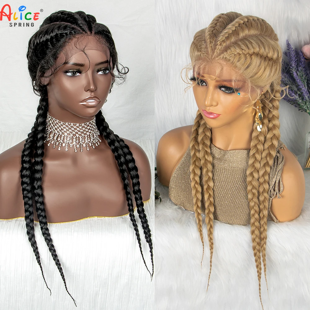 26 Inches Synthetic Lace Front Wigs Braided Wigs Braid Synthetic Lace