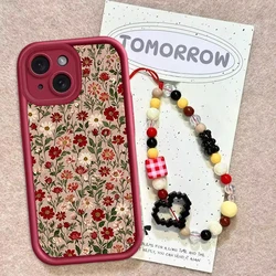 Luxury Retro Flower Chain Phone Case Cover - Motorola Edge 50 Pro (S23322)