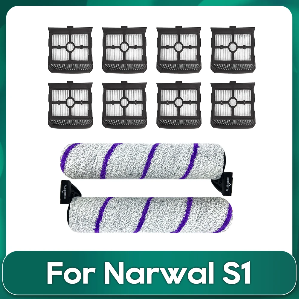 Compatible For Narwal S1 / YJSC001 Wet Dry Vacuum Cleaner Main Roller Brush Hepa Filter Replacement Spare Part Accessories for xiaomi e10 robot vacuum cleaner main side brush hepa filter mop cloths rags accessories spare parts kit replacement