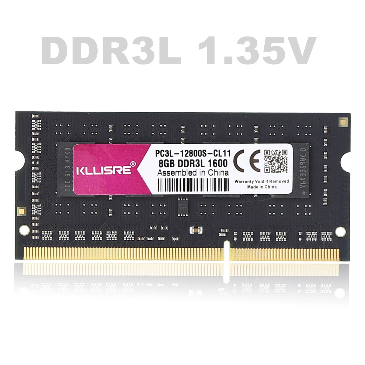 Kllisre DDR3L DDR3 Sodimm 노트북 램 메모리, 8GB 1600MHz