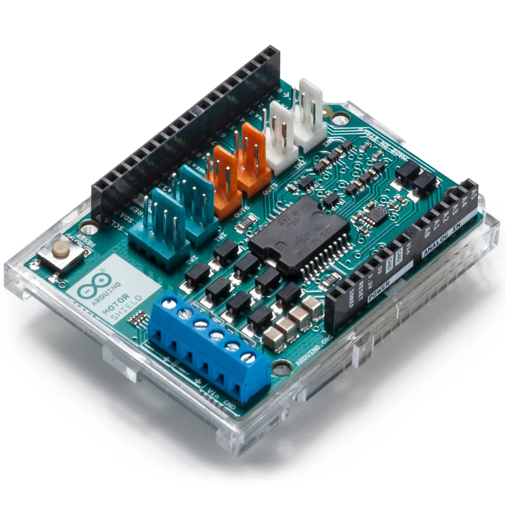 

Arduino Motor Shield Rev3 A000079 L298P stepper motors Development board Italy Official Original Genuine