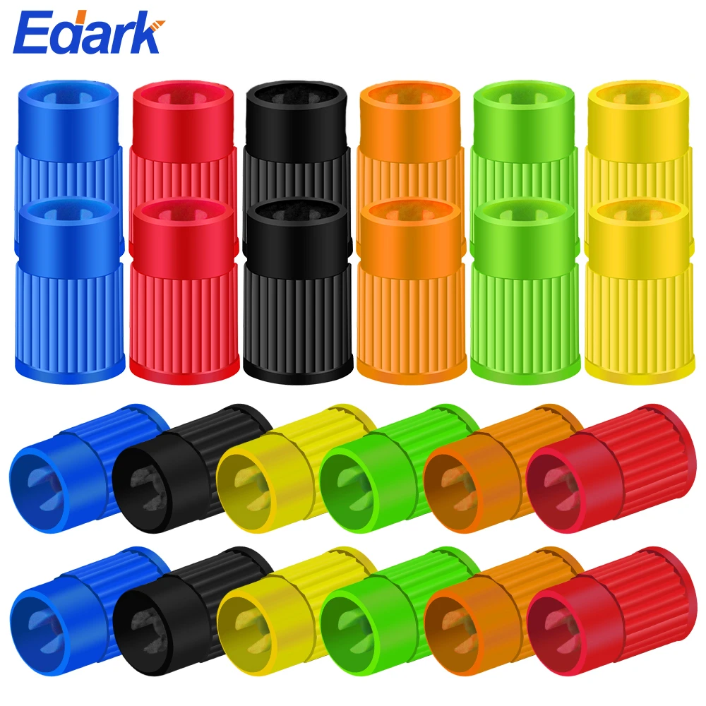 10Pcs/Set Universal Tyre Valve Dust Caps Valve Stem Covers Plastic Tire
