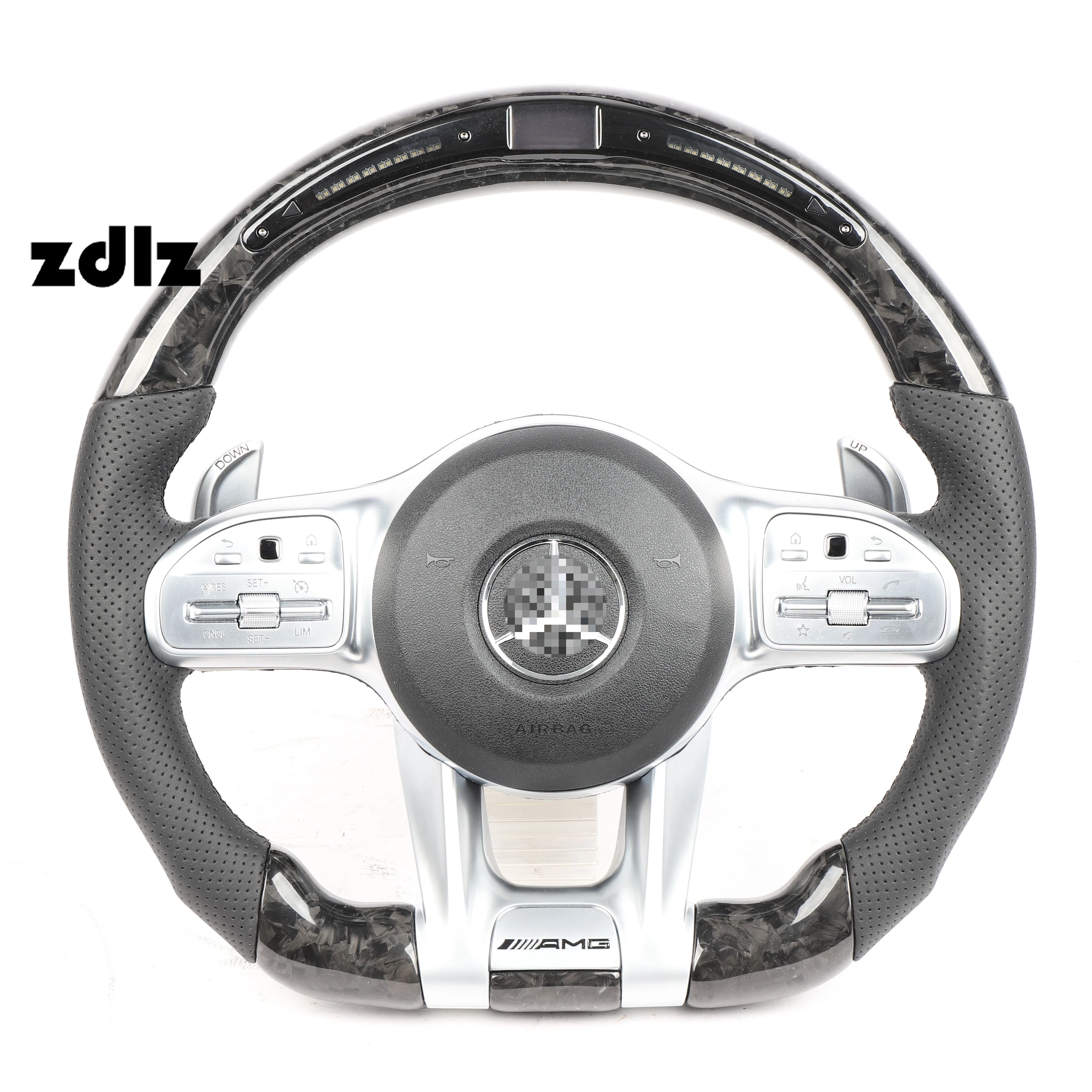 

Private Custom LED Forged Carbon Fiber Steering Wheel For Mercedes Benz AMG C E S Gle Be In Commen Use