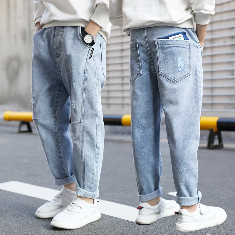 Leo&Lily Boys Kids 100% Cotton Twill Elastic Waist Regular Fit Pants  Trousers (Khaki,14) LLB439 - Walmart.com