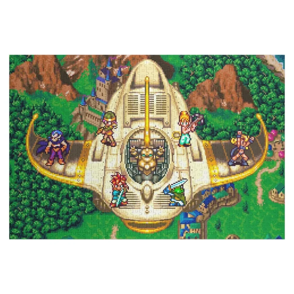 Chrono Trigger Epoch Jigsaw Puzzle Personalized For Kids Wooden Compositions For Children Custom With Photo Puzzle