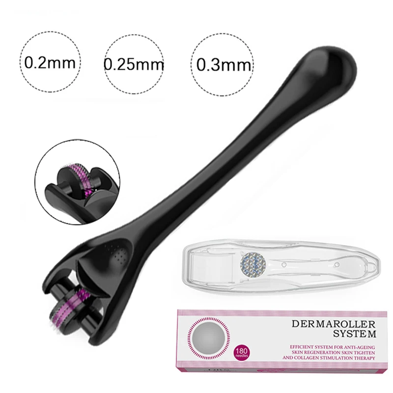 180 Micro Ago Derma Roller Rullo Per La Pelle In Acciaio Inossidabile Rimozione Delle Rughe Degli Occhi Induzione Al Collagene Trattamento Per Il Soll