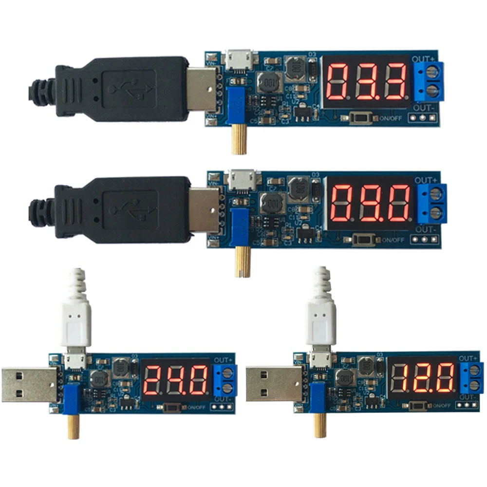 

Boost Buck Converter USB Step UP/Down Power Supply Module DC-DC 3.5V-12V Input to 1.2V-24V Output Adjustable Power Board