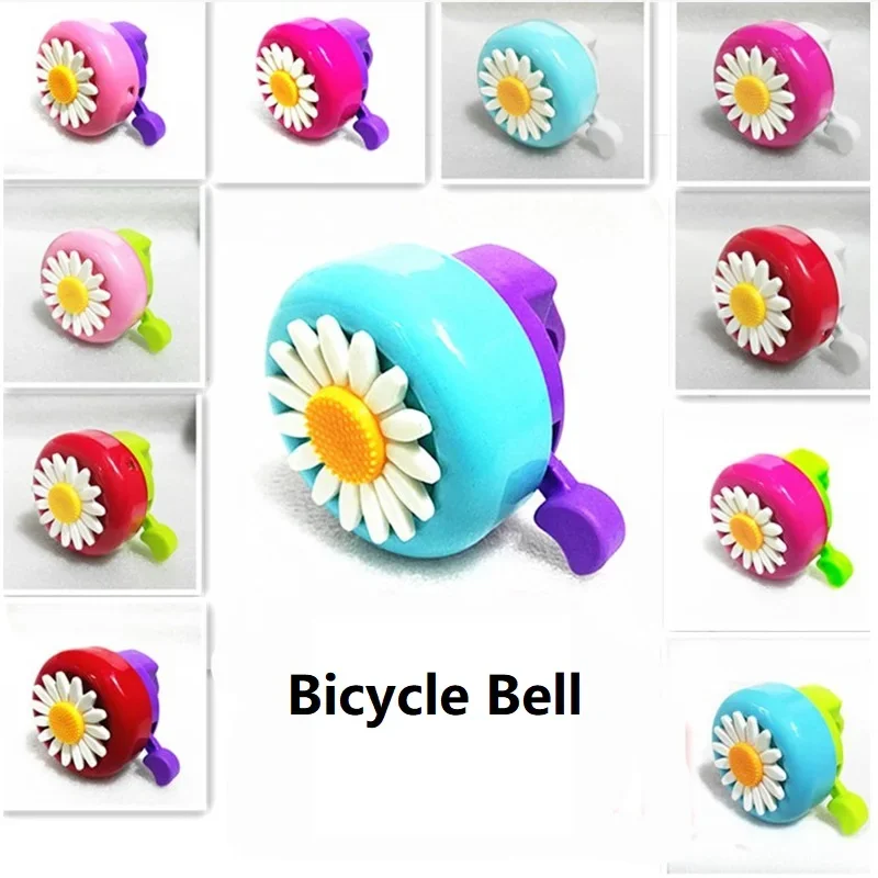 Colorful Bicycle Bell Funny Children Girls Daisy Flower Handlebars Alloy Plastics Bike Bell Horn Sound Alarm Cycling Ring bicycle bell bicycle accessories bicycle horn bicycle alarm