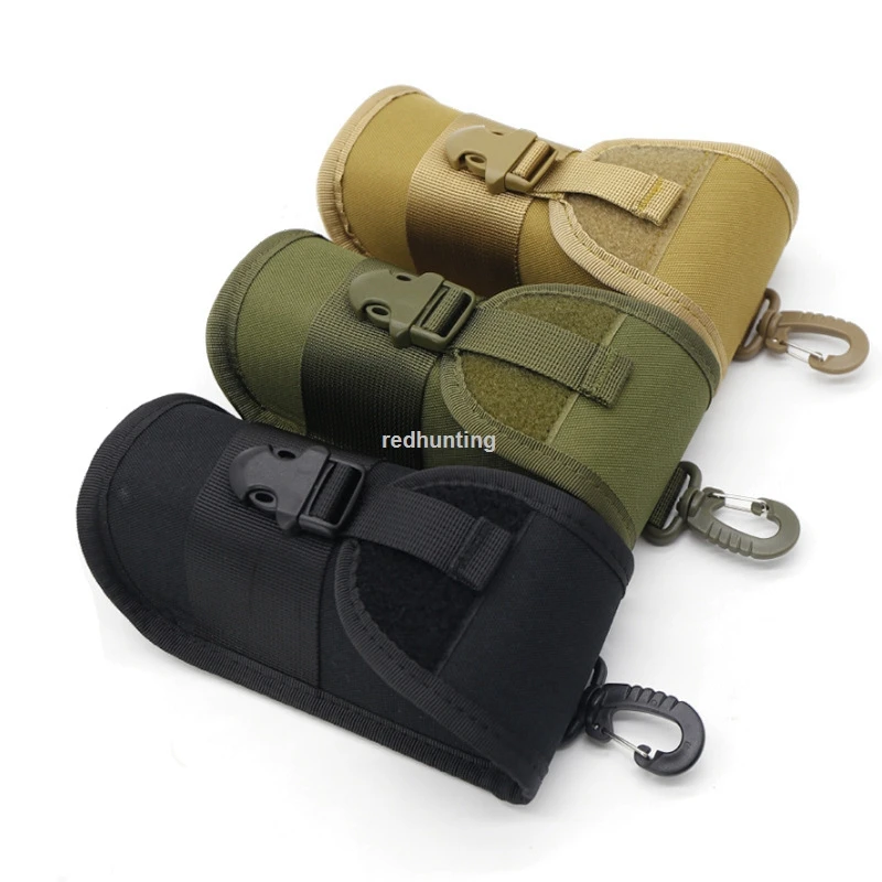 Tactical EVA MOLLE Eyeglass Case Hunting Shockproof Protective Goggles Box Portable Outdoor Sunglasses Case-600D Nylon