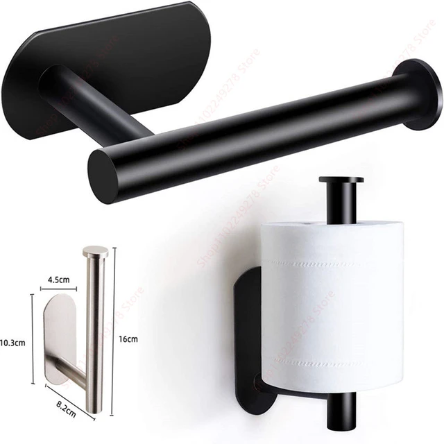 soporte papel higienico accesorios de cocina Portarrollos de papel  higiénico autoadhesivo, soporte de montaje en pared