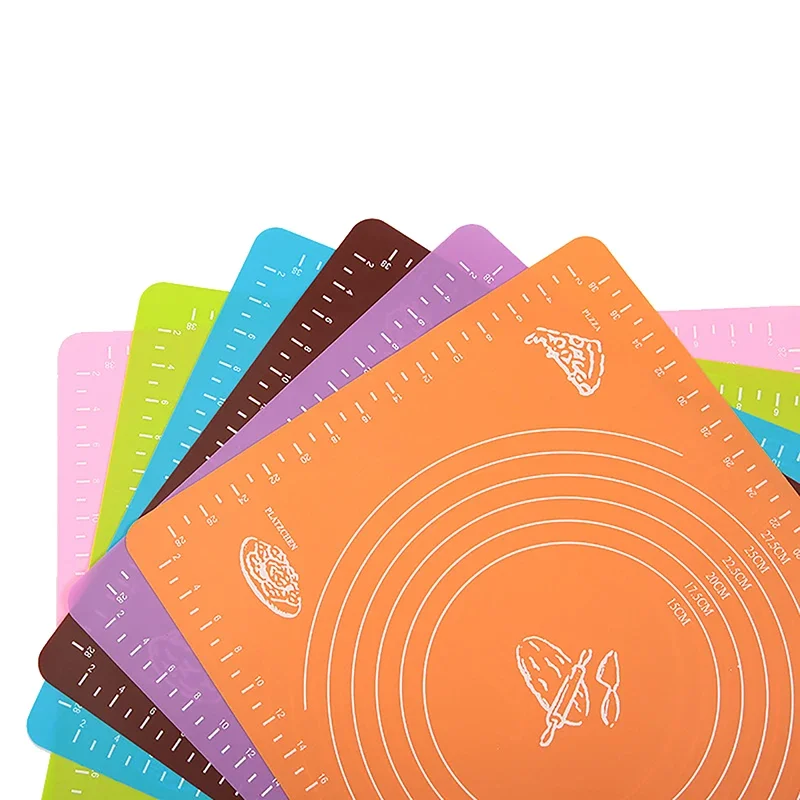 Silicone Baking Mat Pizza Dough Maker Pastry Kitchen Gadgets Cooking Tools Utensils Bakeware Kneading Accessories Lot