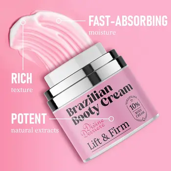Brazilian Bum Body CreamWomen Firm idratante nutriente ammorbidente lozione per il corpo levigante cura della pelle dei glutei dell'anca riduce la Cellulite 1