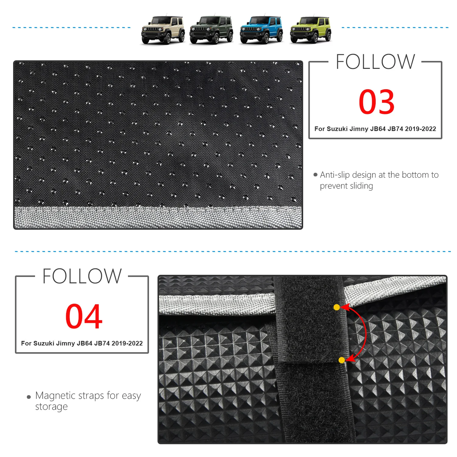 1 Set of 2 for Jimny JB64 Jimunishiera JB74 Demister Cover Protective  Accessories Boot Guard Wire Car Accessories - Price history & Review, AliExpress Seller - Come-again Store