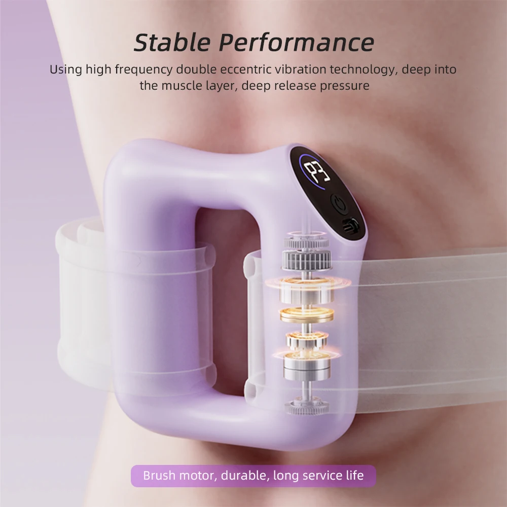 Electric Fascia Ring Fitness Body Massage Ring Vibration Body Shaping Massager Abdomen Belly Waist Deep Tissue Massage Device