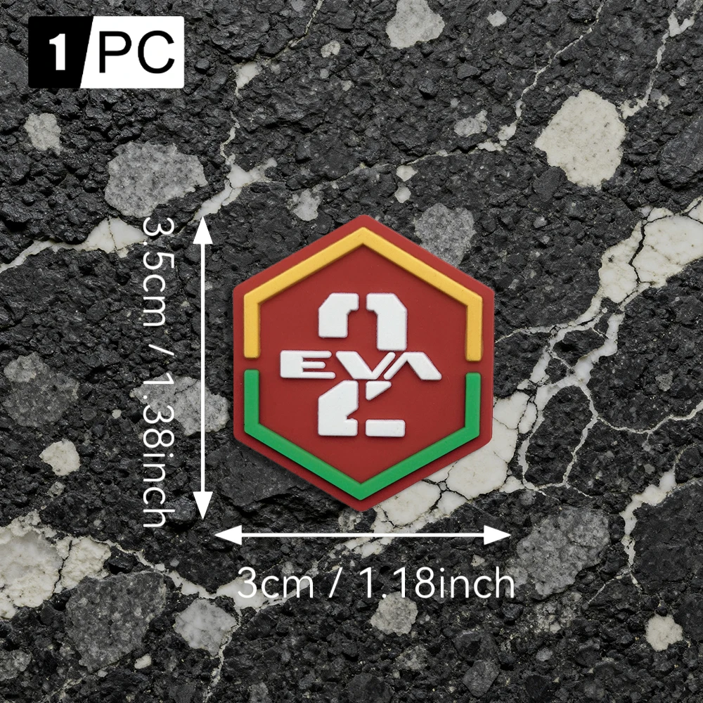A 012Pvc 소재 스티커 패치, 부드러운 고무, 훅앤루프 전술 사기 증진 배지 - 패치 - 멀티 컬러, 암밴드, 배낭, 의류 자수 패치에 적합