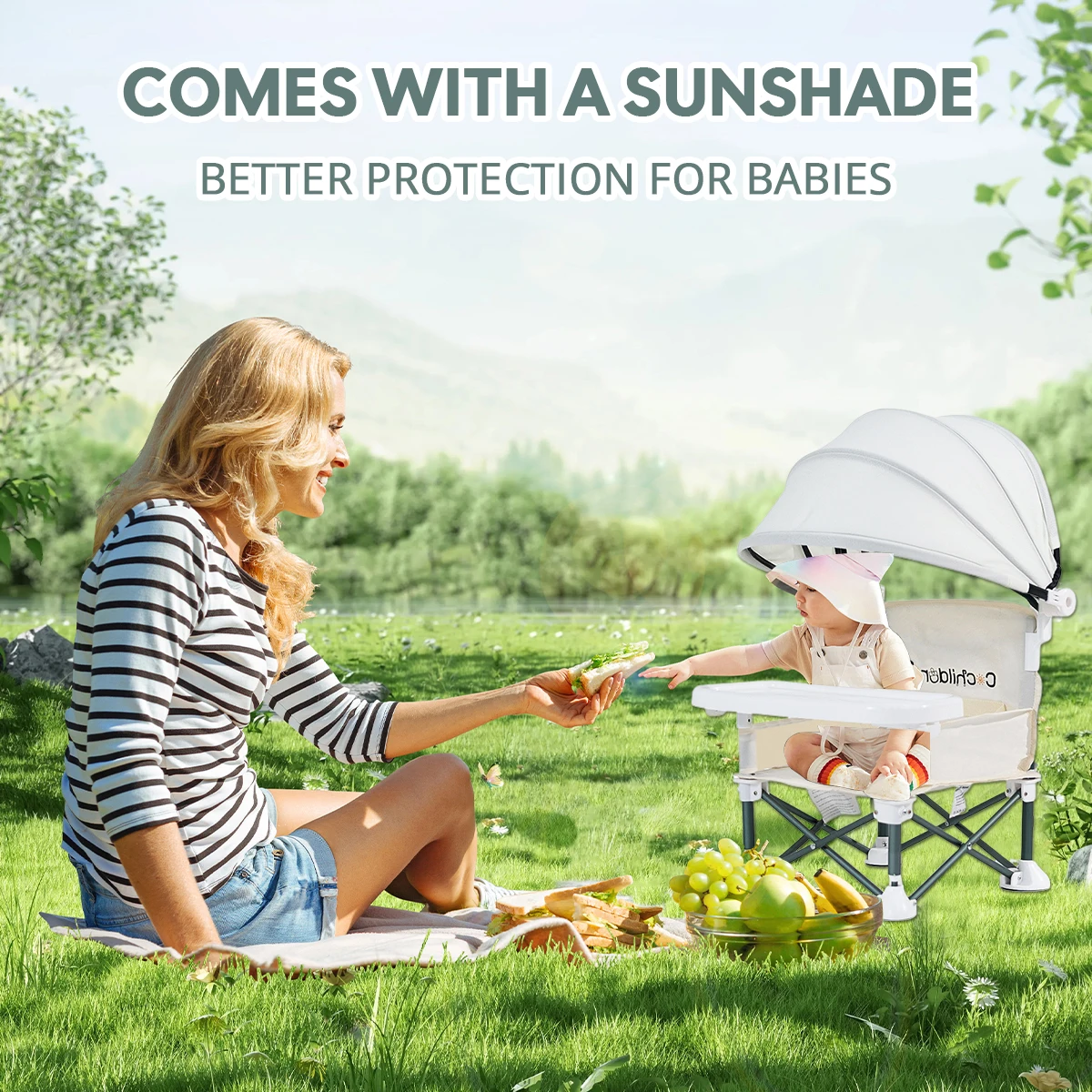 Foldable Baby Feeding & Booster Chair 4