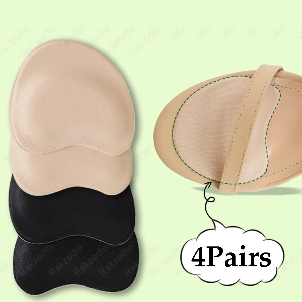 Forefoot Pads 8pcs Woman Sandals High Heels Pain Relief Insoles Non-Slip Shoe Pads for Too Big Shoes Reduce Size Filler Toe shoe insoles forefoot pads toe pads forefoot cushion