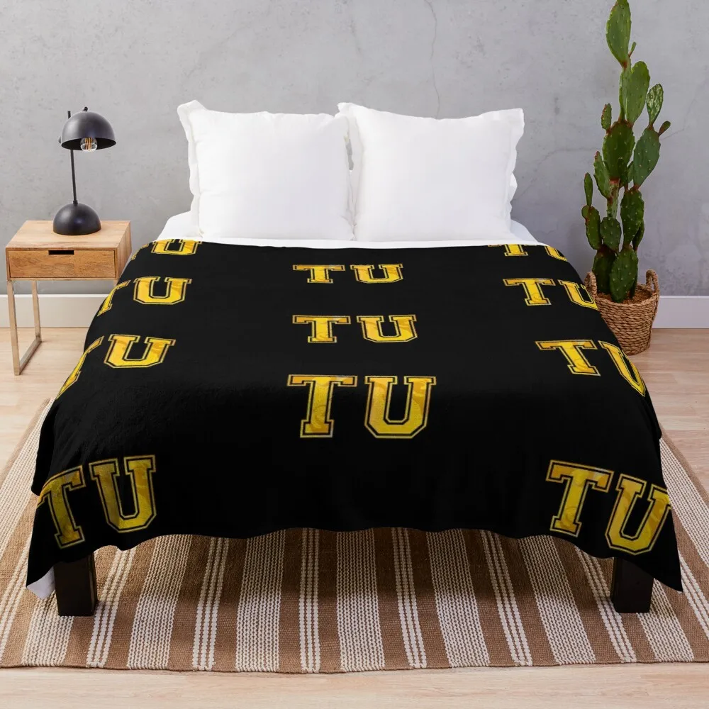 

Towson University Marble Varsity TU Throw Blanket Tourist Blanket