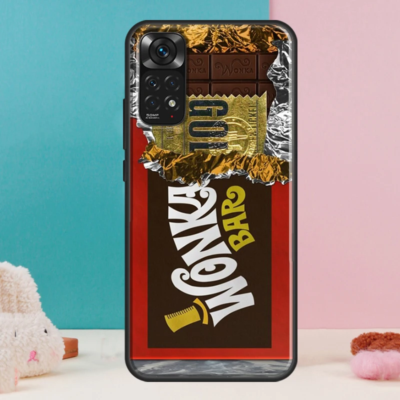 Willy Wonka Bar Chocolate Case For Xiaomi Redmi Note 12 11 10 9 8 Pro 9S  10S 11S 12S Redmi 12C 9A 9C 10A 10C Coque