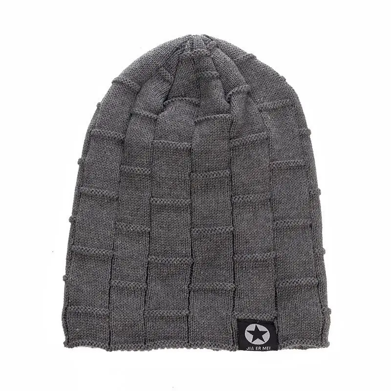 Hot Sale Unisex Fleece Lined Beanie Hat Knit Wool Warm Winter Hat Thick Soft Stretch Hat For Men Women Fashion Skullies & Beanie